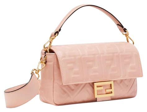 fendi double baguette pink